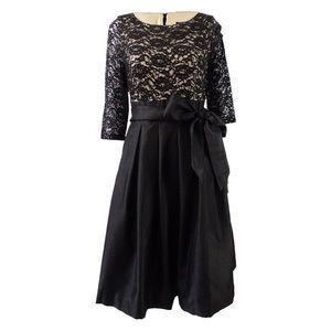 Jessica Howard Sequined Lace Fit & Flare Dress